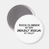 Aimant Rock Climber Mortel Ninja par nuit (Recto/Verso)