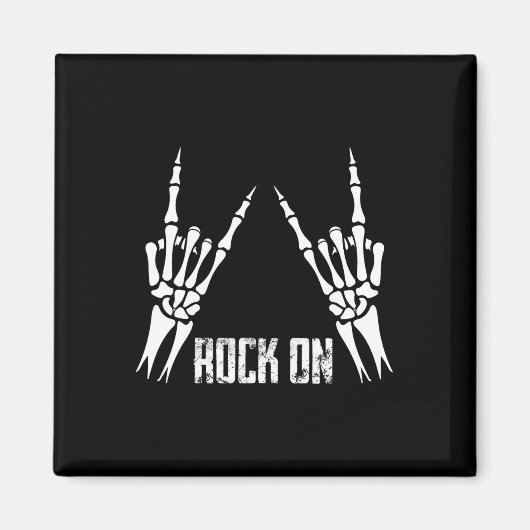 Aimant Rock On Band Tee - shirts For Women Rock And Roll  (Devant)