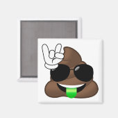 Aimant Rock Sur Emoji Poop (Recto/Verso)