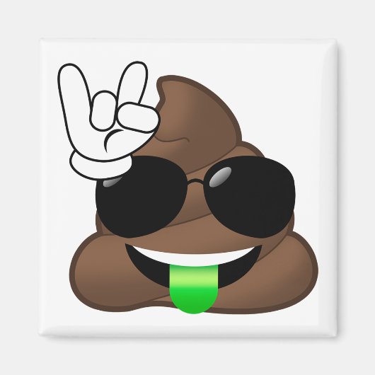 Aimant Rock Sur Emoji Poop (Devant)
