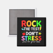 Aimant Rock The Test Drôle pour les étudiants des enseign (Recto/Verso)