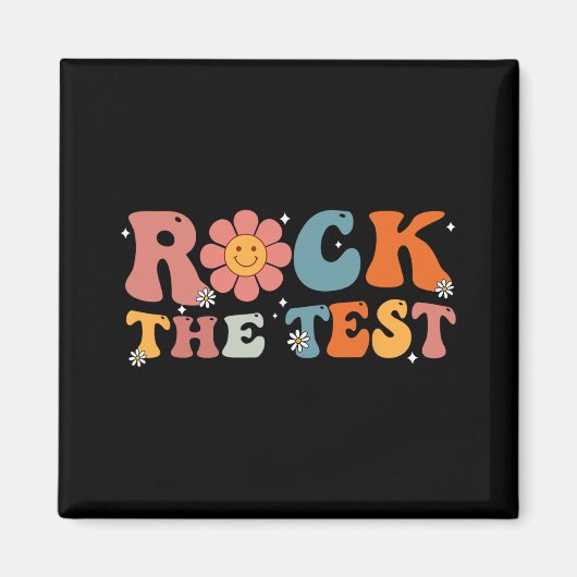Aimant Rock The Test Enseignant Test Jour Test Enseignant (Devant)