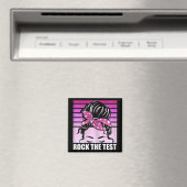 Aimant Rock The Test Messy Bun Enseignant Test Jour D (In Situ (Lave-vaisselle))
