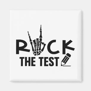 Aimant Rock The Test Test Test Examen Jour Pour L'Étudian