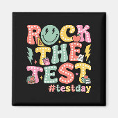 Aimant Rock The Test Testing Day Retro Motivational Teach (Devant)