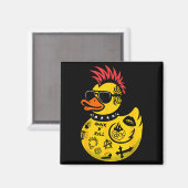 Aimant Rock Yellow Rubber Duck Men Women Kids Funny Duck (Recto/Verso)