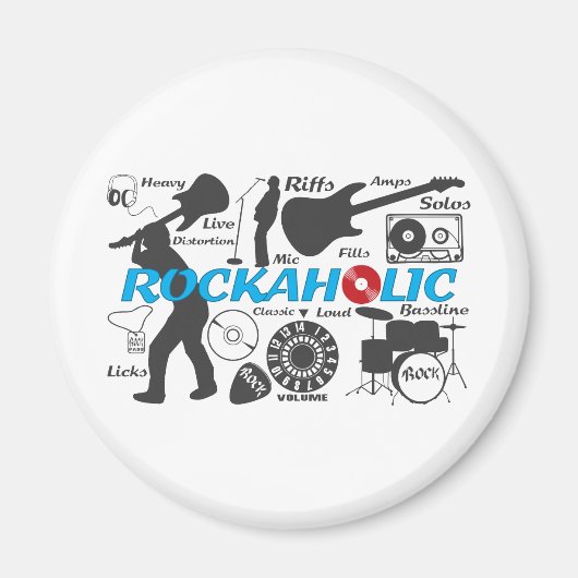 Aimant Rockaholic (Devant)