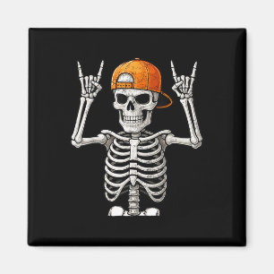 Aimant Rocker Skeleton Rocher Main Rock Sur Costume Drôle