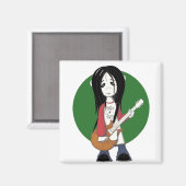 Aimant rocker zombie (Recto/Verso)