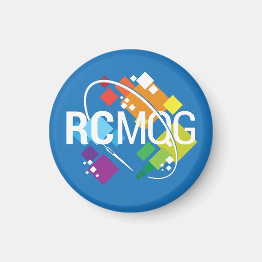 Aimant Rocket City Guilde de courtepointe moderne Logo Pe (Devant)