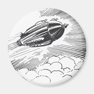 Aimant Rocket de vaisseau spatial de science-fiction vint