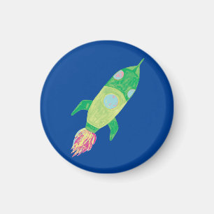 Aimant Rocket Green Childing Space