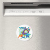 Aimant Rocket Ship 6e Anniversaire Tshirts et cadeaux (In Situ (Lave-vaisselle))