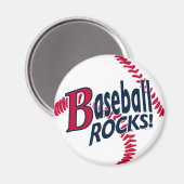Aimant Rocks de baseball par Mudge Studios (Recto/Verso)