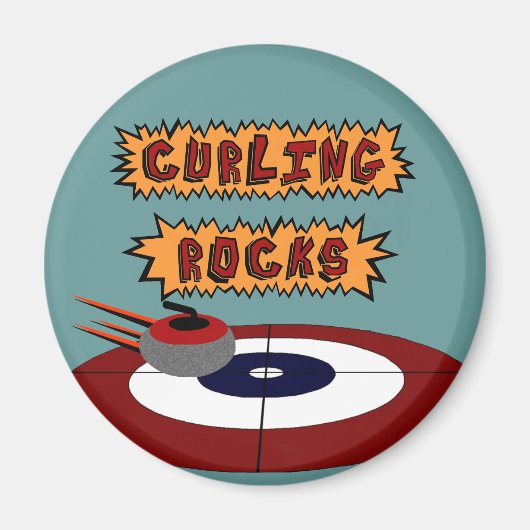 Aimant Rocks de curling (Devant)