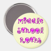 Aimant Rocks du collège - Fleurs du coeur (Recto/Verso)