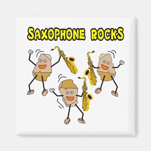 Aimant Rocks saxophones (Devant)