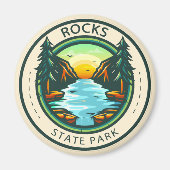 Aimant Rocks State Park Maryland Badge (Devant)
