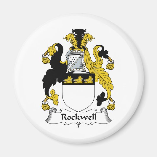 Aimant Rockwell Family Crest (Devant)