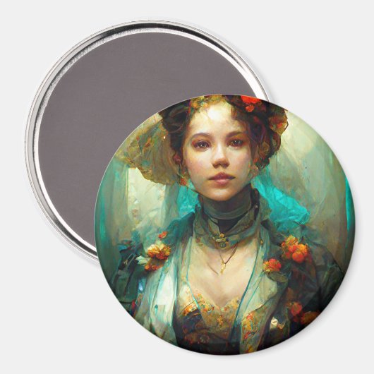 Aimant Rococo Future Imaginaire Sci-Fi (Recto/Verso)