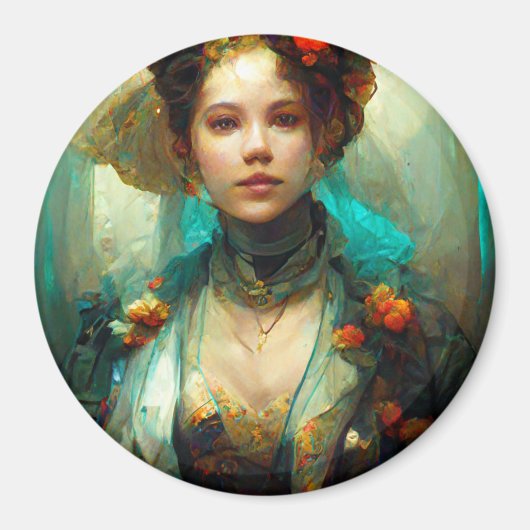 Aimant Rococo Future Imaginaire Sci-Fi (Devant)