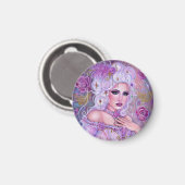 Aimant Rococo valentine fantasy art by Renee Lavoie (Recto/Verso)