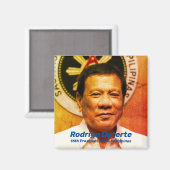 Aimant Rodrigo Duterte, 16ème Président des Philippines (Recto/Verso)