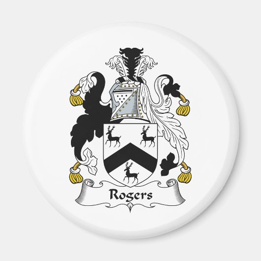 Aimant Rogers Family Crest (Devant)