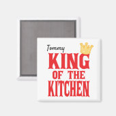 Aimant Roi de la cuisine (Recto/Verso)