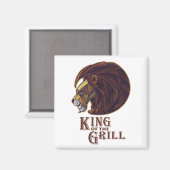 Aimant Roi du Grill (Recto/Verso)