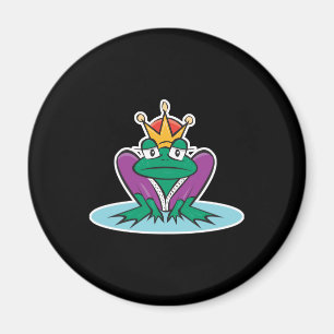 Aimant roi grenouille drôle