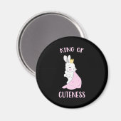 Aimant Roi Lapin De Mignité (Recto/Verso)
