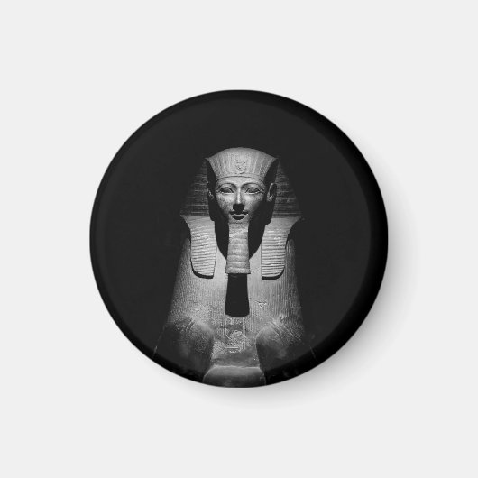 Aimant Roi pharaon noir et blanc (Devant)