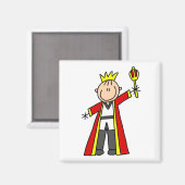 Aimant Roi Stick Figure (Recto/Verso)