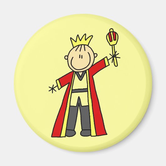 Aimant Roi Stick Figure (Devant)