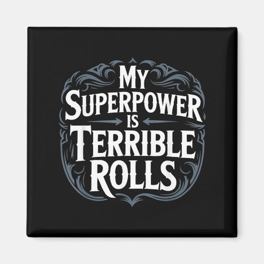 Aimant Role Playing Gamer Rpg Master D20 Tabletop Funny R (Devant)