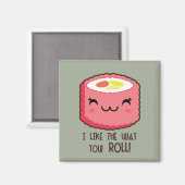 Aimant Roll de Sushi Emoji (Recto/Verso)