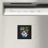 Aimant Rollin Into 9 Retro Bowling Birthday Party 9th Bir (In Situ (Lave-vaisselle))