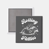 Aimant Rolling Fatties Dog Dachshund Weed Wiener Dog Love (Recto/Verso)