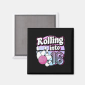 Aimant Rolling In 16 Bowling 16th Birthday (Recto/Verso)