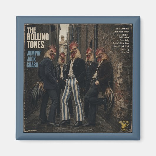 Aimant Rolling Tones : une parodie (Devant)