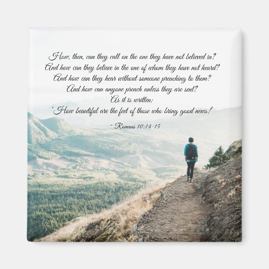 Aimant Romains 10:14-15 Alors comment ils l'appelleront (Devant)