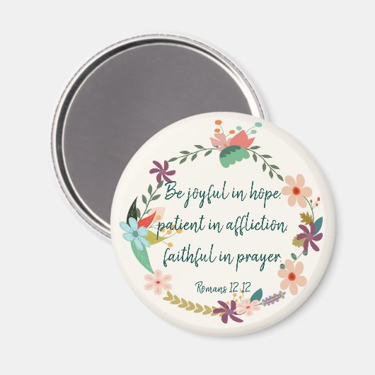 Aimant Romains 12:12 (Recto/Verso)