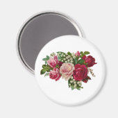 Aimant Romance Classique Roses Victoriales Muguet (Recto/Verso)