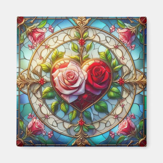 Aimant Romance en verre tendu (Devant)