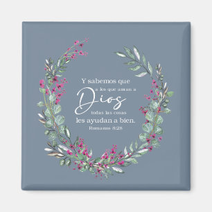 Aimant Romanos 8:28, verset de la bible espagnole