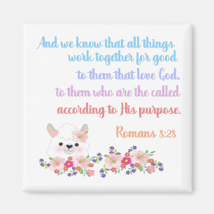 Aimant Romans 8 Verset Bible Design