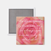 Aimant Romantic Rose (Recto/Verso)