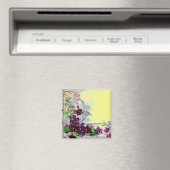 Aimant ROMANTICA Tourbillons Floraux Pensees Violettes Ja (In Situ (Lave-vaisselle))