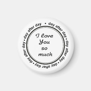 Aimant Romantique Pour Lui, Elle, Je T'Aime